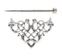 MALUGOGO Barrette de Coiffure Vintage en Alliage Argenté, Accessoire Ethnique Élégant et Simple, Épingle à Chignon Femme, pour Créer de Nouvelles Coiffures