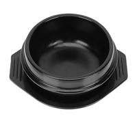 MALUGOGO Bibimbap Casserole coréenne en céramique avec plateau, cocotte en céramique non collante qui résiste aux températures élevées pour la maison et la cuisine