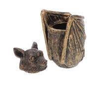 MALUGOGO Boîte à bijoux gothique en résine avec sculpture de chauve-souris pour Halloween, décoration d'intérieur et cadeau, élégant artisanat