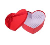 MALUGOGO Boîte en forme de cœur pour la Saint-Valentin avec couvercle - En carton robuste - Pour chocolats et fleurs - Emballage cadeau pour les occasions romantiques - Couleur aléatoire