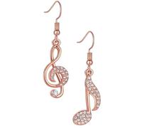 MALUGOGO Boucles D'oreilles Créatives en Alliage Or, Forme Note de Musique, Légères et Hypoallergéniques, Accessoires Femme Chic pour Usage Quotidien