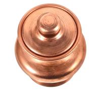 MALUGOGO Bouteille en Cuivre Rouge Style Rétro Élégante pour Bureau et Décoration de Bureau, Petite Bouteille Ornementale de Bouddha Unique et Simple