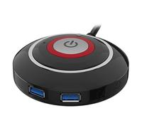 MALUGOGO Bouton de réinitialisation USB de rechange pour ordinateur - Haute performance - Grande fiabilité - Matériau ABS noir - Design pour la maison et l'école