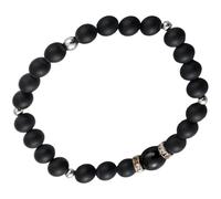 MALUGOGO Bracelet réglable en pierre pour homme - Bracelet léger en perles - Design tendance et chic - Pour fête de danse ou Saint-Valentin