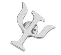 MALUGOGO Broche Broche en Alliage d'Argent Unique Psychologie pour Hommes et Femmes Rétro Élégant et Résistant à la Décoloration Badge Décoratif Accessoire Polyvalent Utilisation pour Pulls et Sacs