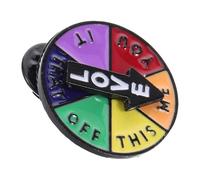 MALUGOGO Broche rotative pour femme, broche amusante en métal avec finition délicate, accessoire polyvalent pour sacs et vêtements, design créatif unique