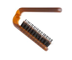 MALUGOGO Brosse à cheveux de voyage légère et confortable en nylon et plastique - Design compact et portable - Convient pour le massage de la taille, du menton et du coiffage