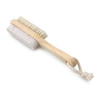 MALUGOGO Brosse à Pieds Accessoire Naturel avec Poils de Sanglier en Bois et Pieds et Pierre pour Exfoliation et Massage pour Soin des Pieds et Peau Douce