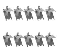 MALUGOGO Clips en Acier Inoxydable Argenté pour pour Étagère de Congélateur Lot de 10 Faciles à Installer et Résistants, Support pour Étagère de Réfrigérateur Congélateur