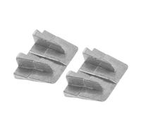 MALUGOGO Coin Conique en Aluminium Argenté 2pcs pour Poignée de Marteau et Outils en Bois, Facile à Utiliser, Assure Stabilité, pour Chantiers et Bureaux