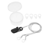 MALUGOGO Cordon Anti-perte Réglable pour Appareil Auditif, Support de Sécurité avec Clip, Lanière Légère en Matériau Résistant Gris pour Seniors et Adultes, Protection Anti-chute