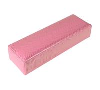 MALUGOGO Coussin repose-ongles portable en cuir et éponge respectueux de l'environnement pour manucure pour ongles personnels sur établi ou table de manucure, rose, style tendance
