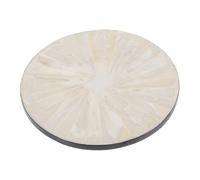 MALUGOGO Dessous de verre rond en coquillage naturel pour la maison, protection de table, design polyvalent, s'adapte à diverses tasses, décoration moderne sur le thème de la plage