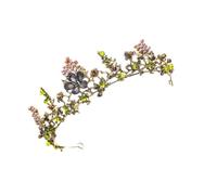 MALUGOGO Diadème en strass - Accessoire pour cheveux - Style baroque européen - Accessoire de photographie en alliage - Reste fermement sur la tête - Pour femme