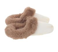 MALUGOGO Doublures de Sabots Fourrées en Peluche pour Hiver, Semelles Isolantes Universelles, Structure Doublée, Style Couple, pour Activités Hivernales