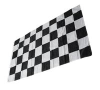 MALUGOGO Drapeau Coutures Résistantes Motif Recto Verso Visible de Course en Polyester pour Décorations de Fête Thème des Voitures de Course et Parades