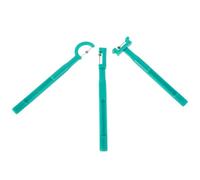 MALUGOGO Entraîneur des Muscles Langue pour Garçon et Filles, Kit 3 Pièces en Plastique et Acier Inoxydable, Design Ergonomique Vert pour Entraînement Oral et Pratique Quotidienne