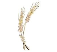 MALUGOGO Épingle à Poitrine en Alliage de Cuivre D'épi de Blé Or, Accessoire Vestimentaire Délicat et Simple pour Pulls et Occasions Multiples