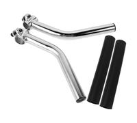 MALUGOGO Extension d'accoudoir de fauteuil roulant de 24 cm en acier avec housse lisse argentée pour fauteuil de transport personnes âgées aide à la mobilité