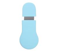 MALUGOGO Extracteur de points noirs manuel à double extrémité avec spatule en silicone bleu pour nettoyage en profondeur du visage et soin des pores
