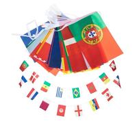 MALUGOGO Fanion décoratif en polyester avec impression vive et pas facile à casser - Caractéristiques pour fête et décoration - Utilisation comme fanions de drapeau international