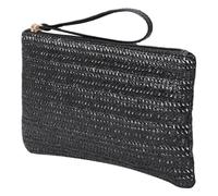 MALUGOGO Faux Sac à Main de capacité pour Femme avec Fermeture éclair pour pièces de Monnaie et Rangement de Cartes, Sac à Main Portable Noir pour Les Voyages et Un Usage Quotidien