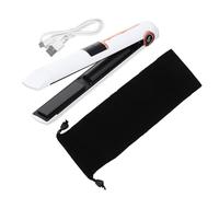 MALUGOGO Fer à Lisser de Voyage sans Fil Batterie 2600mah, Design Ergonomique Léger en Abs, Outil Multifonctionnel pour Cheveux Lisses et Bouclés, Voyage