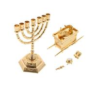 MALUGOGO Figurine d'alliance juive - Statue Religieuse compacte Hanoukka - Bougeoir Historique pour Table de cheminée spirituelle judaïque - Décoration d'intérieur