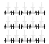 MALUGOGO Galets de Glissement en Plastique Design Compact et Mini Poulies 50 Pièces Technologie Nano Bille pour Coulisses Silencieuses pour Rail de Rideau en Bureaux et Portes Coulissantes