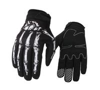 MALUGOGO Gants de moto complets taille L pour cyclisme et conduite avec poignée antidérapante et capteur sur la poignée, gants de protection en élasthanne, microfibre et silicone, gants de sport