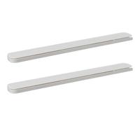 MALUGOGO Glissière de Tiroir Auto-Adhésive Blanche 26,4 X 3 CM Lot de 2 pour Coiffeuses et Placards Montage Rapide
