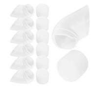 MALUGOGO Gobelets en Plastique pour Plantes, Pots pour Orchidées, Balcons, Blanc, en Plastique et Éponge, Design en Colonne, Culture Hydroponique, pour Légumes