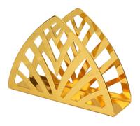 MALUGOGO Grand Porte-serviettes en Fer Doré Bords Lisses et Ronds, Support Serviette Créatif et Élégant pour Banquet et Fête, Rangement Pratique et Décoratif