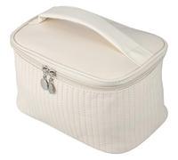 MALUGOGO Grande trousse de maquillage 25,9 x 19,1 x 7,9 cm - Compact et léger - En polyuréthane - Design simple - Beau savoir-faire - Pour femme - Voyages et vie quotidienne