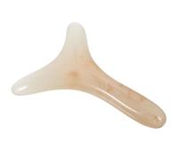 MALUGOGO Grattoir en résine pour le visage en forme de Y avec texture lisse pour un massage profond des tissus sur le visage et le corps, design économe en main-d'œuvre pour la relaxation et la