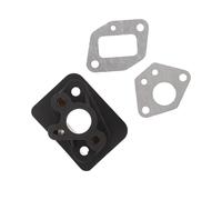 MALUGOGO Joint Embase en Plastique Noir Résistant Carburant Adaptateur à Bride pour Tondeuse à Gazon et Quad, Solution Complète de Réparation