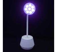 MALUGOGO Lampe de séchage à ongles flexible 24 W Col de cygne 21,6 x 19,1 x 11,4 cm Léger Intensité lumineuse réglable ABS Matériau LED Design blanc tendance pour manucure