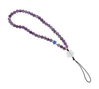 MALUGOGO Lanière de poignet en perles de cristal pour téléphone portable en polyester effet décoratif pratique pour sac à dos ou sac