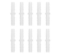 MALUGOGO Lot de 10 adaptateurs de tuyau en plastique à double extrémité pour tuyau d'entrée de machine à laver, matériau PP avec solution de fuite rapide et installation répétée, pour ligne de bière