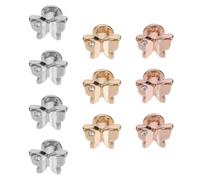 MALUGOGO Lot de 10 anneaux décoratifs en alliage de zinc pour bracelet de montre compatible avec bracelet de montre intelligente de 38 mm, breloques décoratives robustes et élégantes pour femme