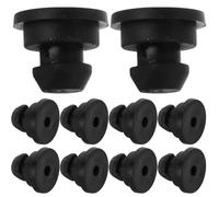 MALUGOGO Lot de 10 coussinets de rechange en caoutchouc pour cuiseur à riz électrique 1,6 x 1,6 x 0,8 cm Noir