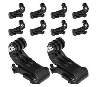 MALUGOGO Lot de 10 crochets en J pour caméras d'action et smartphones avec vis longue et vis quart de pouce, portable et facile à utiliser, pour les aventures en plein air et le sport