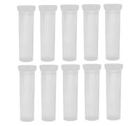 MALUGOGO Lot de 10 Grands Tubes d'eau Floraux avec Bouchons pour Fleurs à Tige Unique - Fioles d'hydratation en Plastique pour arrosage des tiges et Fournitures - Tubes de rétention