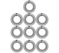 MALUGOGO Lot de 10 peignes à cheveux flexibles en plastique ABS pour garder les cheveux en place Noir Accessoires pour prendre une douche et se maquiller
