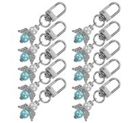 MALUGOGO Lot de 10 porte-clés en forme d'ange pour mariage, anniversaire, mariage, pratique, en métal et plastique, utilisation polyvalente et design élégant
