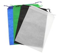 MALUGOGO Lot de 10 sacs à chaussures pour garder propres et sans poussière - Sacs de rangement de voyage légers avec cordon de serrage - Couleur aléatoire pour une utilisation en voyage