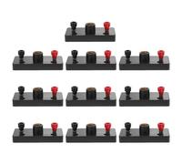 MALUGOGO Lot de 10 supports de lampe à vis en plastique pour l'école, les instruments d'enseignement, les laboratoires, les ampoules à vis, kit d'introduction pratique, enseignement de l'électricité