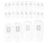 MALUGOGO Lot de 100 bâtons de vernis à ongles avec surface lisse en ABS facile à utiliser pour l'entraînement à la manucure