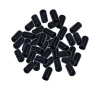 MALUGOGO Lot de 100 bouchons en caoutchouc noir pour bouteilles d'huile d'olive, cuisine et café, pour éviter les déversements