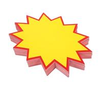 MALUGOGO Lot de 100 grandes étiquettes de prix vierges pour magasins de détail, supermarchés, étiquettes publicitaires, cartes de prix de remplacement pour vitrines de magasin